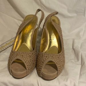 Gold women heels